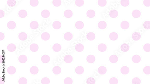White background with pink dots