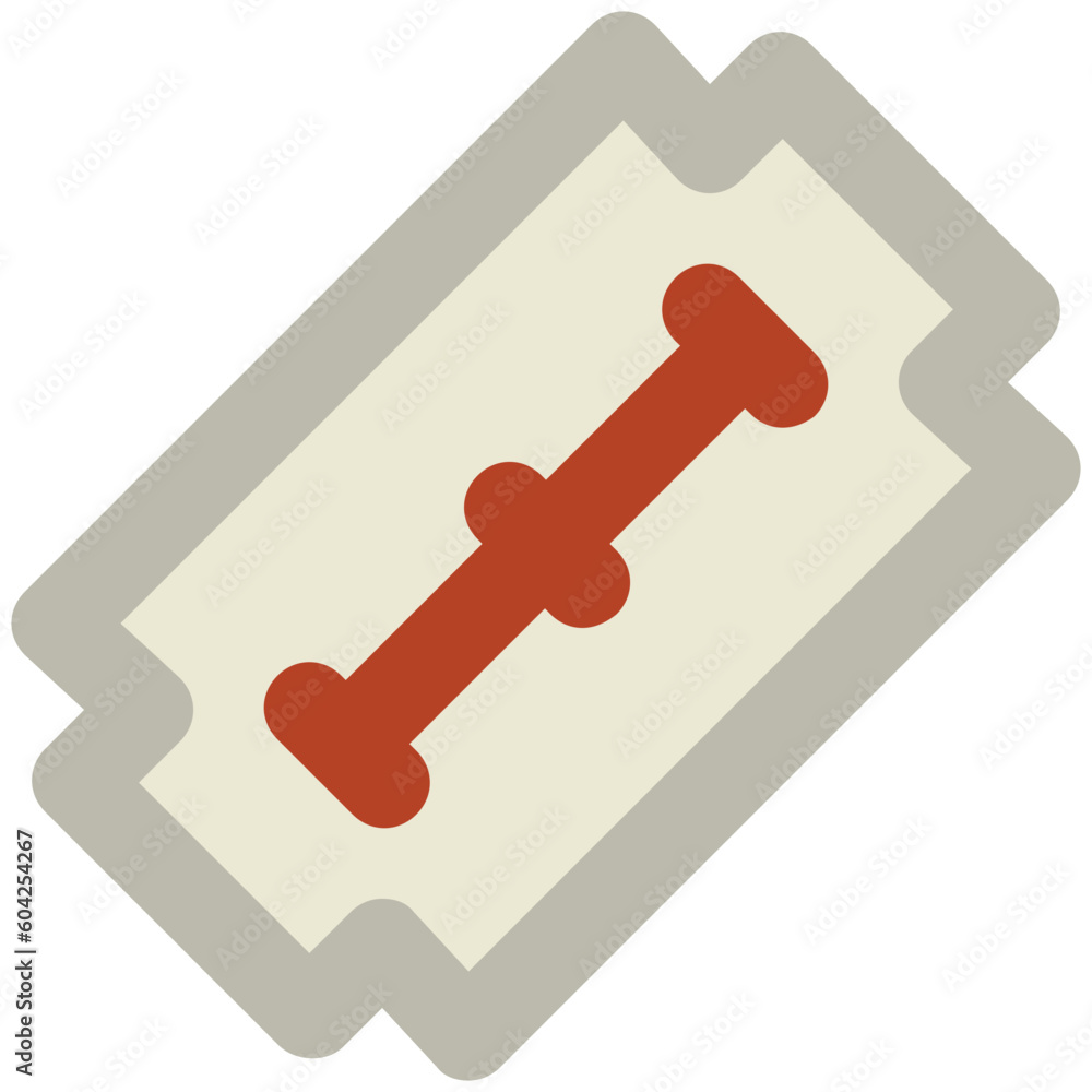Customizable icon design of razor blade
