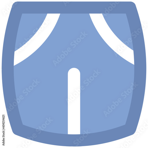 Icon vector of shorts, summer wear 