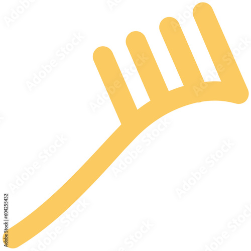 Trendy icon design of hair comb