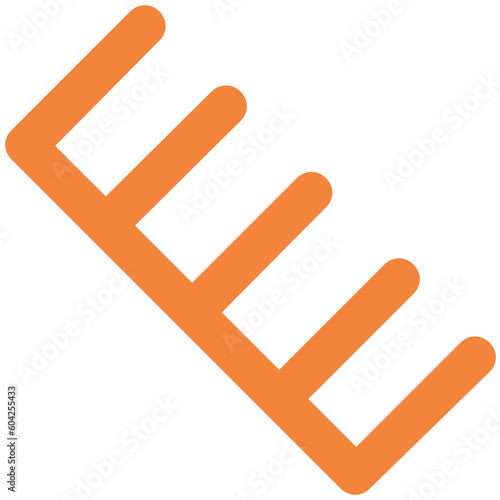 Trendy icon design of hair comb