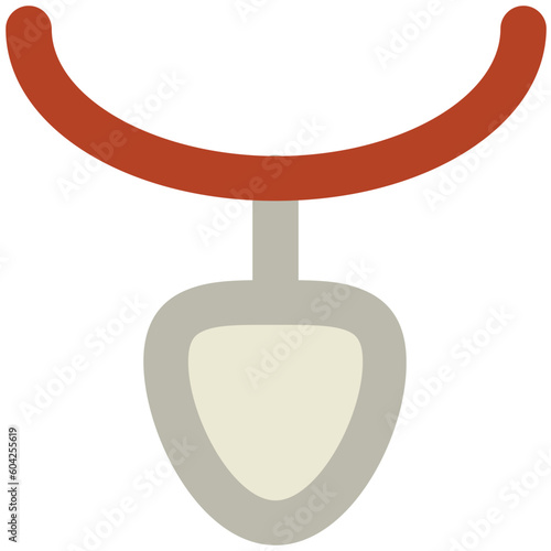 Eye catchy icon of necklace, fashion accessory 