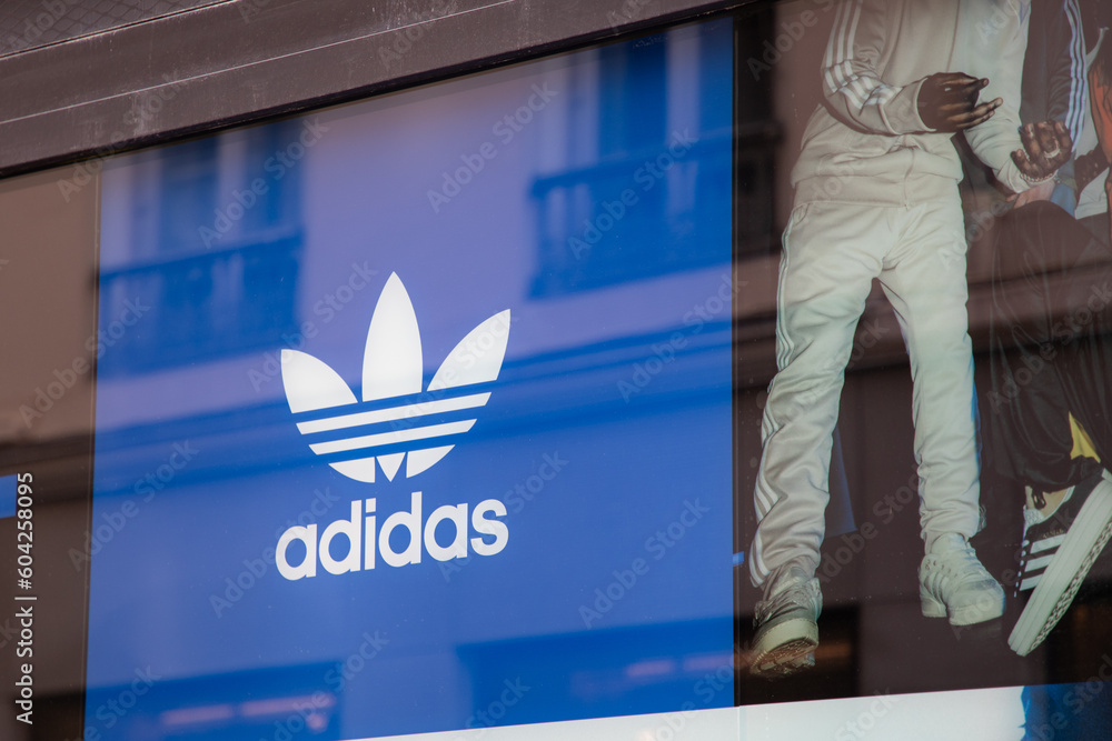 Adidas sales shop sign