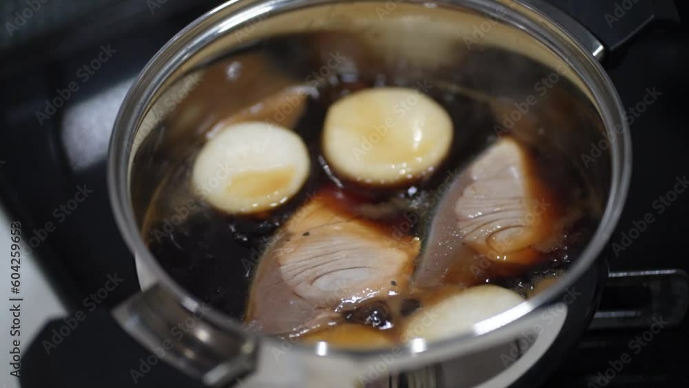 ぶり大根を作る様子 ぶり大根を作る様子