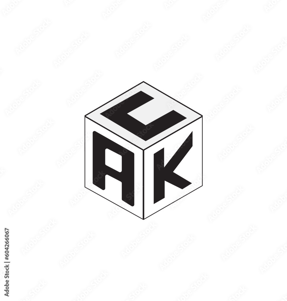 These vectors are cube letter logo design in white background. These vectors are cube letter logo design in white background.