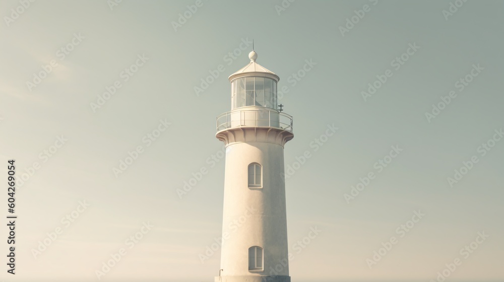 Lighthouse. Designes using generative ai. 