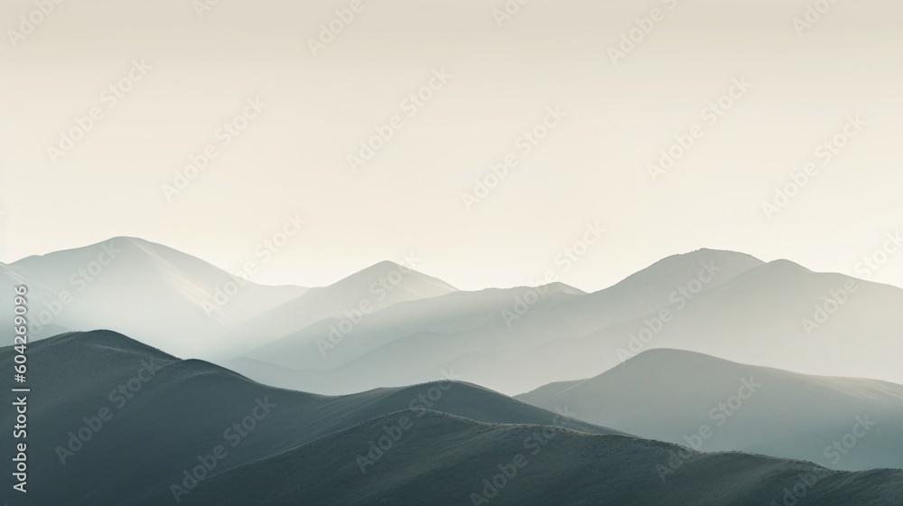 Fototapeta premium Mountain Range. Designed using generative ai.