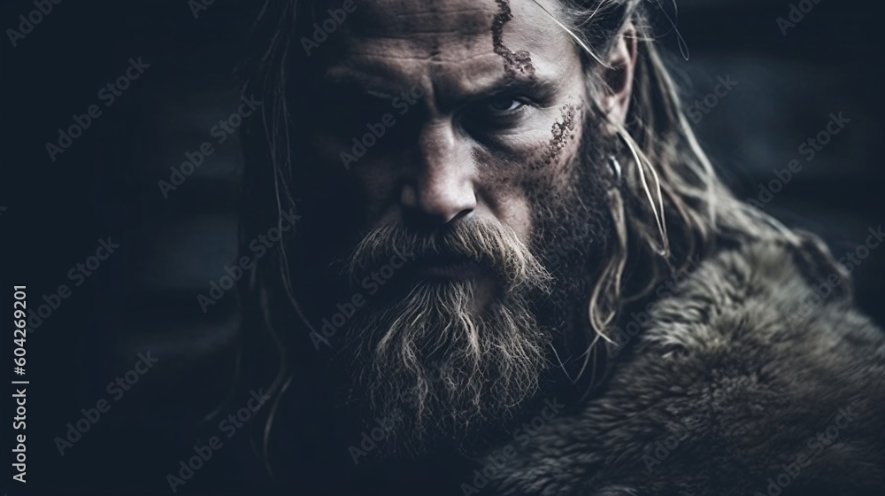 Viking warrior. Designed using Generative AI. Viking warrior. Designed using Generative AI.
