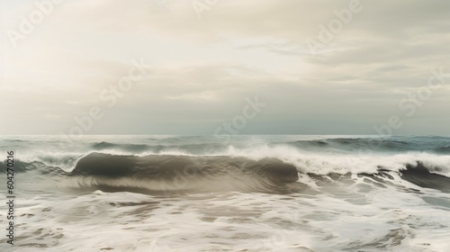 The wide rough sea. Designed using generative ai © XtravaganT