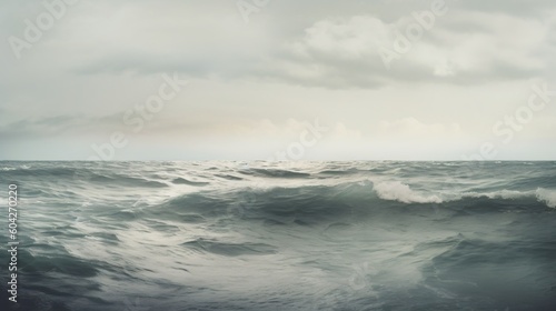The wide rough sea. Designed using generative ai © XtravaganT