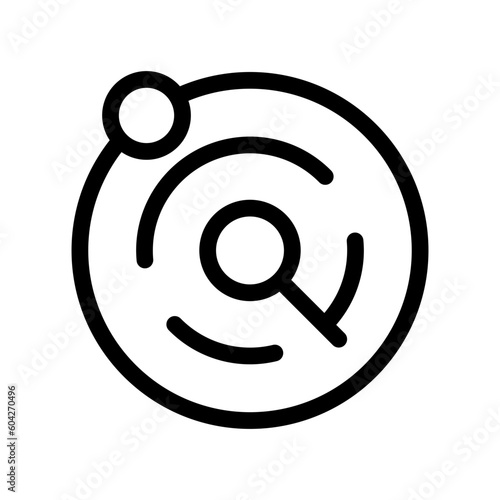 Radar Icon Vector Symbol Design Illustration