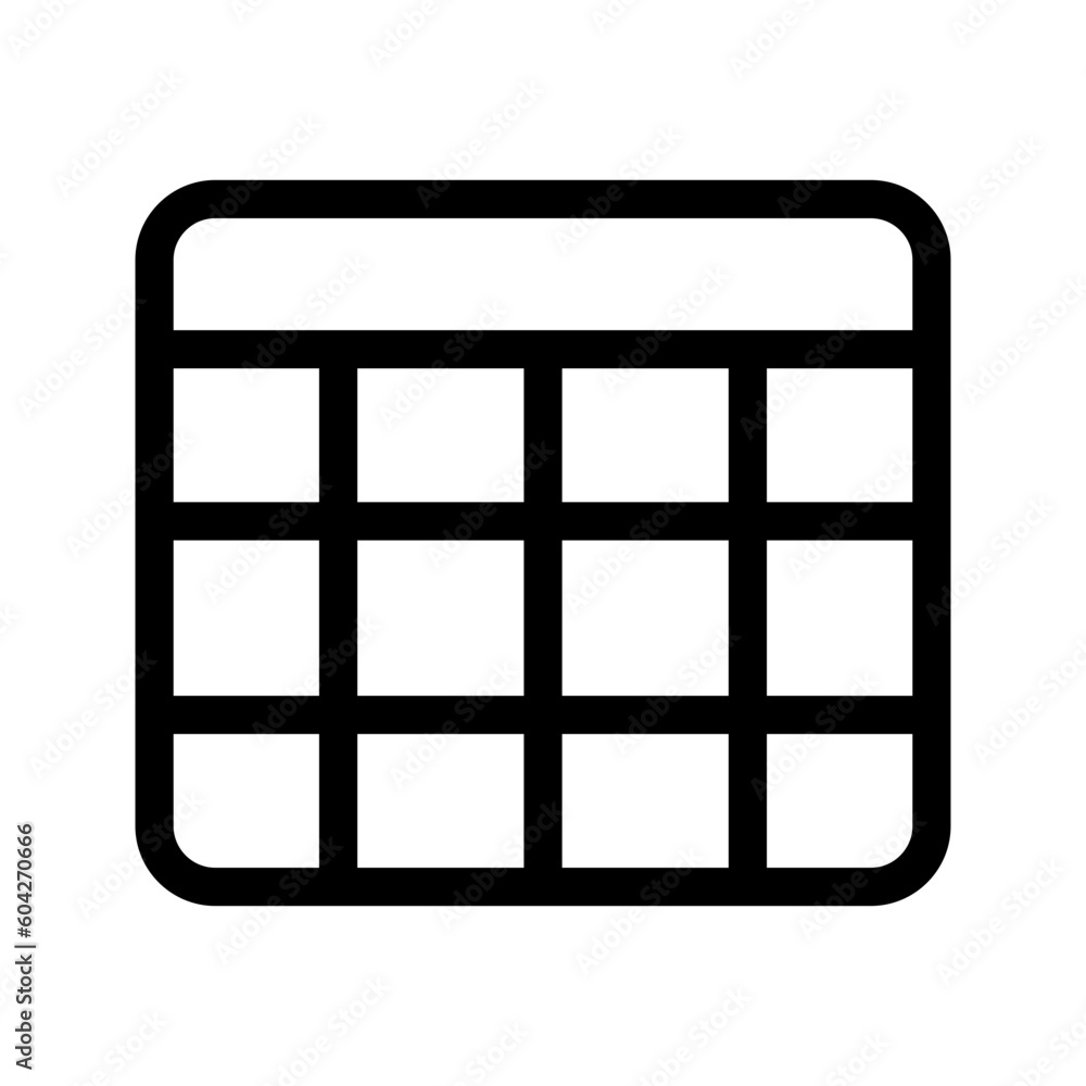 Calendar Icon Vector Symbol Design Illustration Calendar Icon Vector Symbol Design Illustration