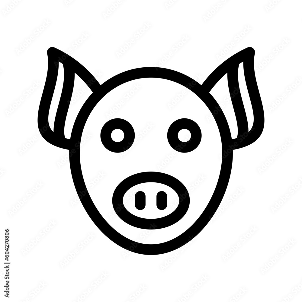 Pig Icon Vector Symbol Design Illustration Pig Icon Vector Symbol Design Illustration