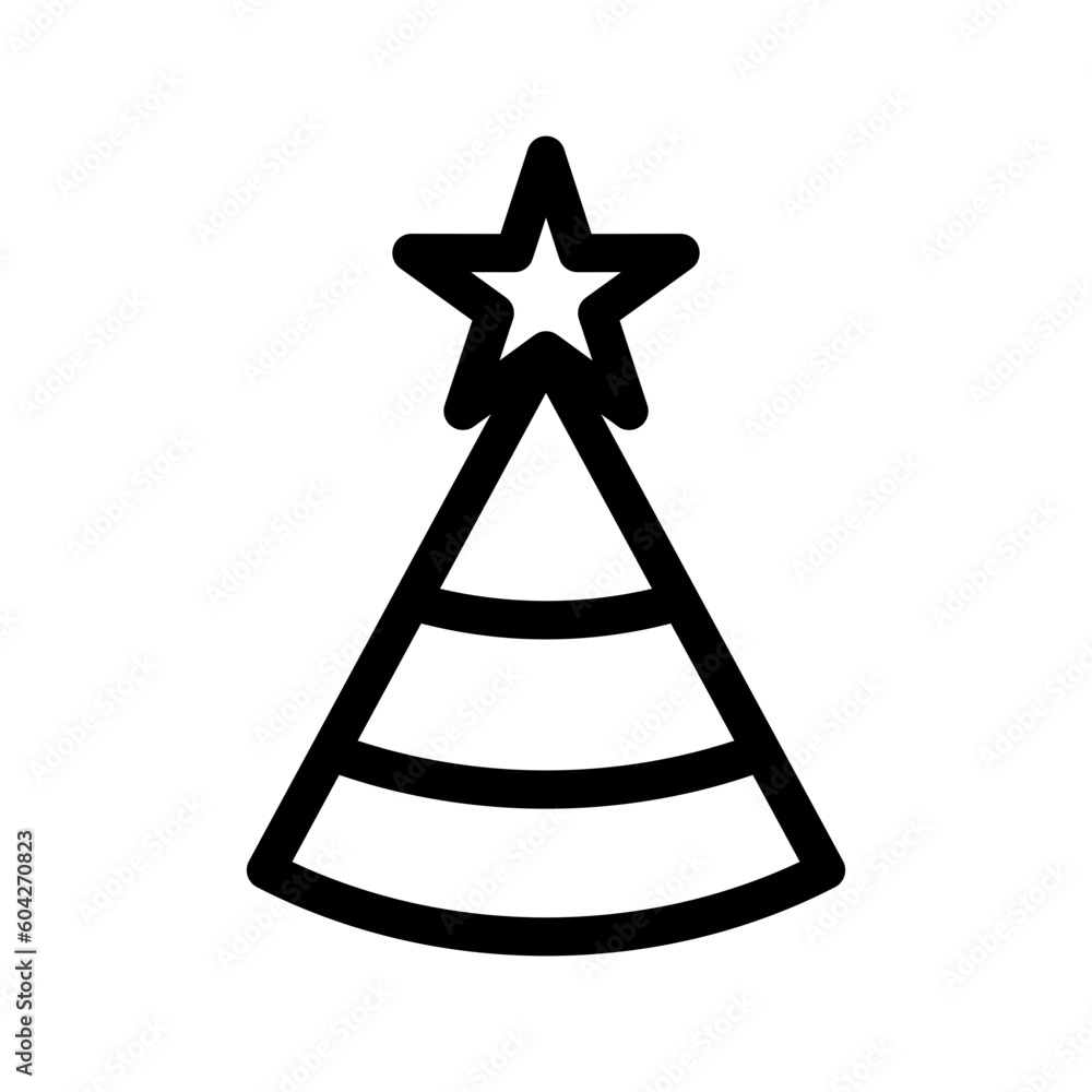 Party Hat Icon Vector Symbol Design Illustration Party Hat Icon Vector Symbol Design Illustration