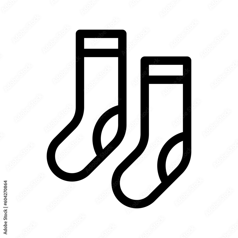 Socks Icon Vector Symbol Design Illustration Socks Icon Vector Symbol Design Illustration