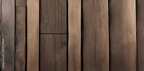 Wooden background from boards of different widths.