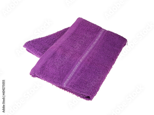purple color towel