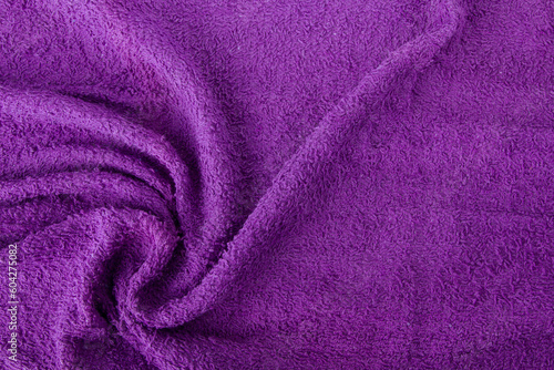 purple towel