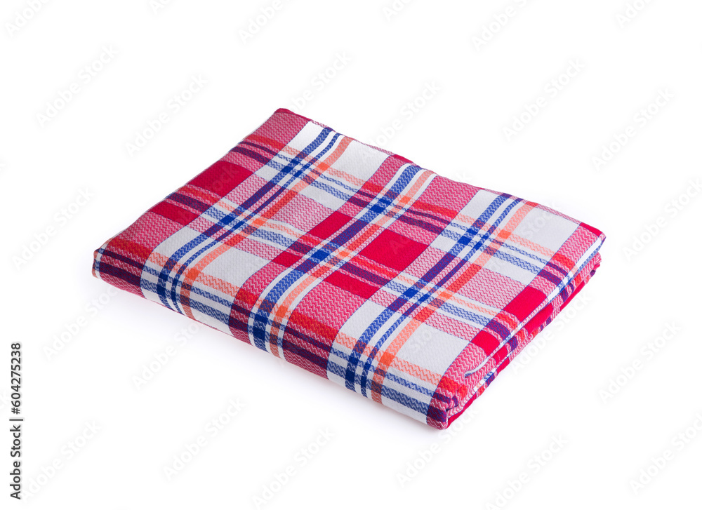 a blanket isolated on the white background a blanket isolated on the white background