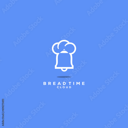 Logo Cloud Vector for bread cook