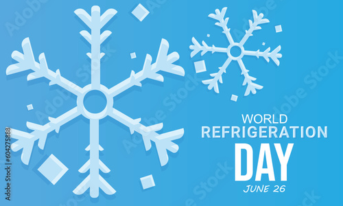 World Refrigeration day. background, banner, card, poster, template. Vector illustration.