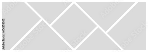 Pictures or photos frame collage. comics page grid layout abstract photo frames and digital photo wall template
