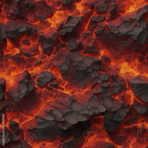 seamless magma texture