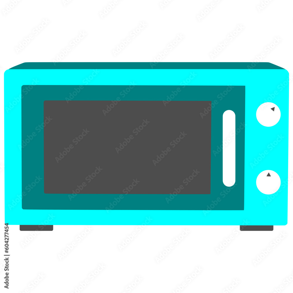Blue Color Microwave Oven Graphic Design Blue Color Microwave Oven Graphic Design