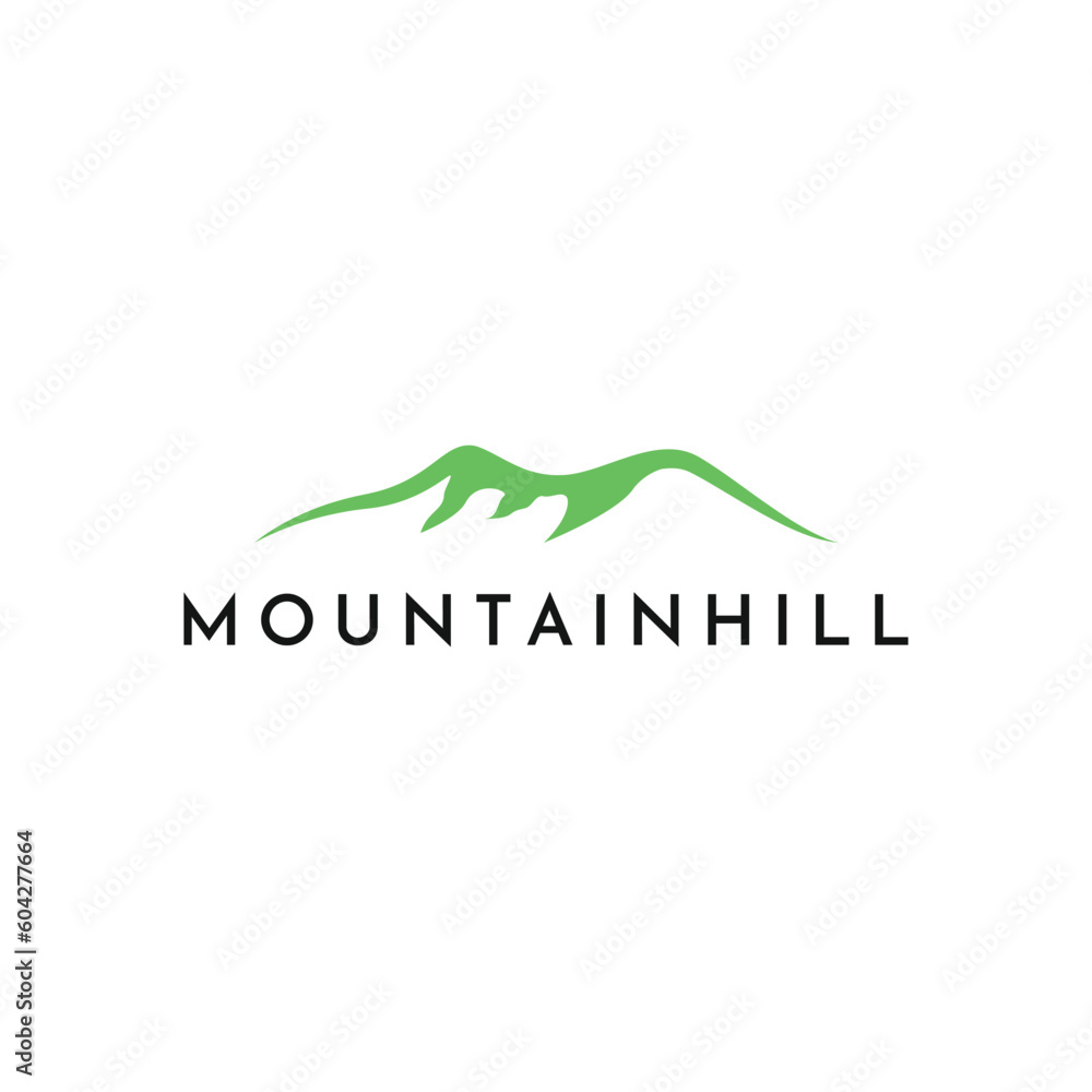Minimalist landscape mountain logo design idea Minimalist landscape mountain logo design idea