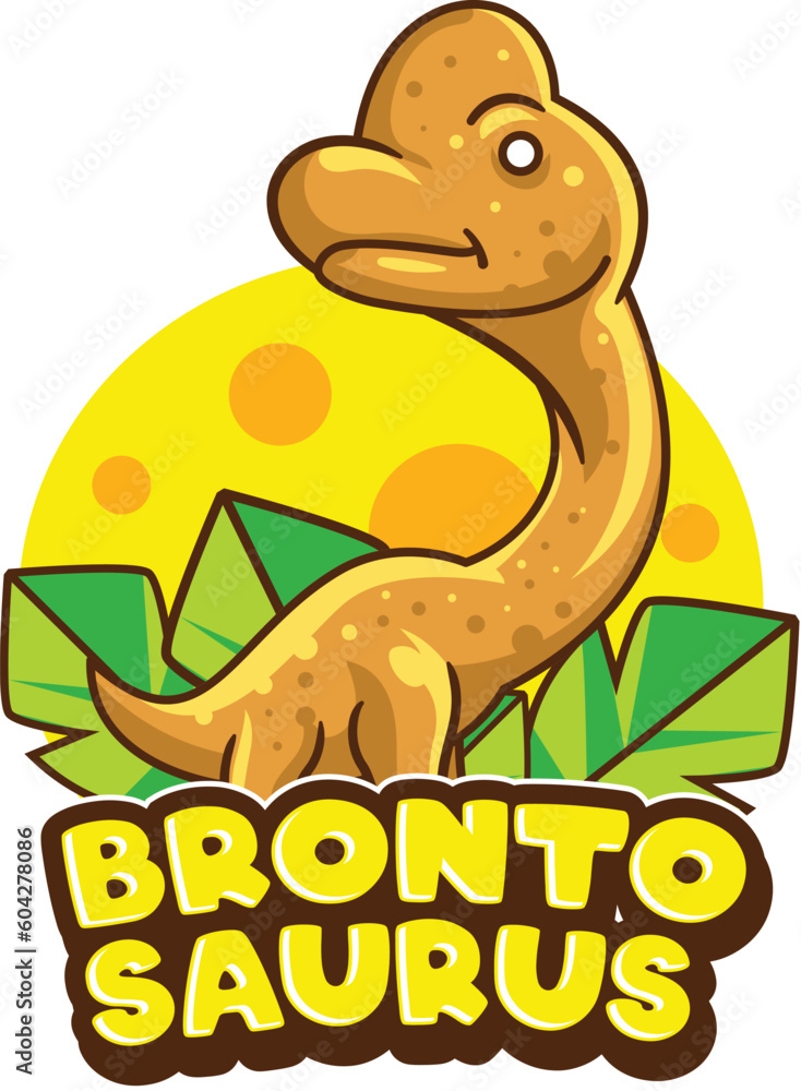 Fototapeta premium Cute Dinosaur mascot vector