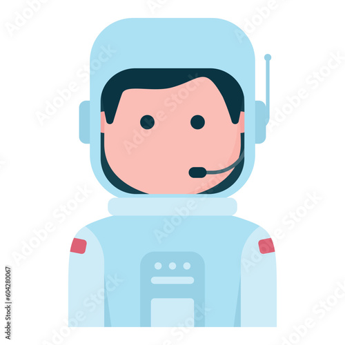Space astronaut profession avatar icon