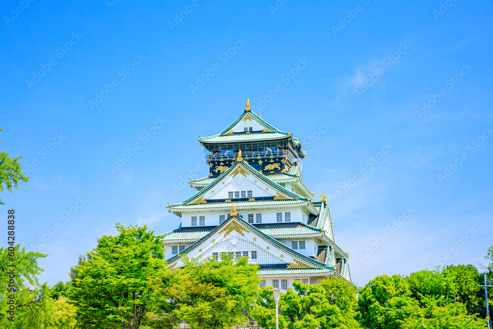初夏の大阪城 大阪府大阪市 Osaka Castle in early summer. Oosaka Pref, Oosaka City. 初夏の大阪城 大阪府大阪市 Osaka Castle in early summer. Oosaka Pref, Oosaka City.