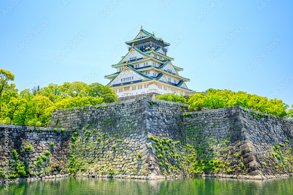 Fototapeta premium 初夏の大阪城 大阪府大阪市 Osaka Castle in early summer. Oosaka Pref, Oosaka City.