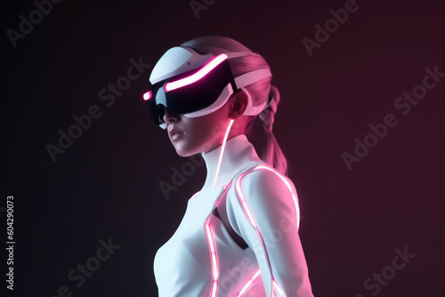 Futuristic Female Cyborgs, embracing the power of robotic technological advancements © Brijesh