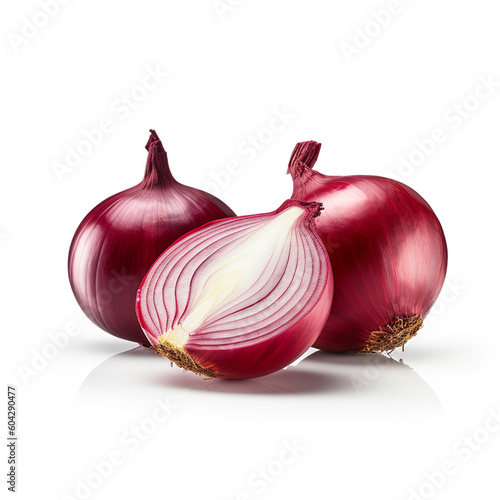 Onion vegetable isolated spice image on white background