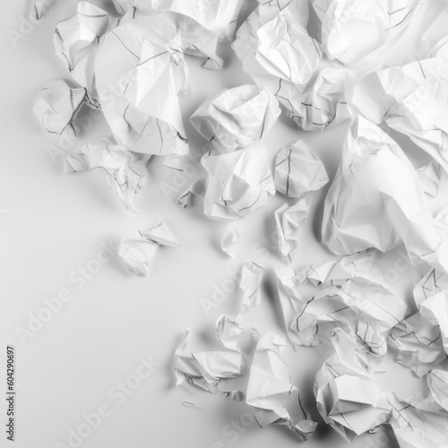 Crumpled paper with background