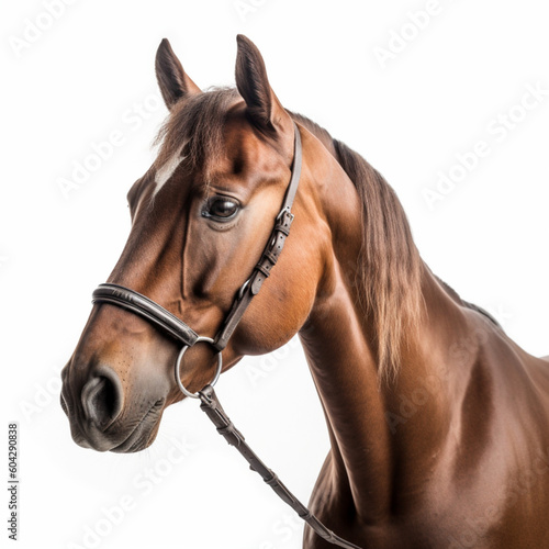 Horse head isolated on white