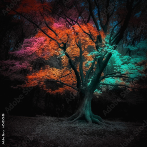 Forest in the night