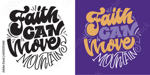 Hand drawn motivation lettering quotes in modern calligraphy style. Inspiration slogans for print and poster design, tee print, t-shirt design. Vector