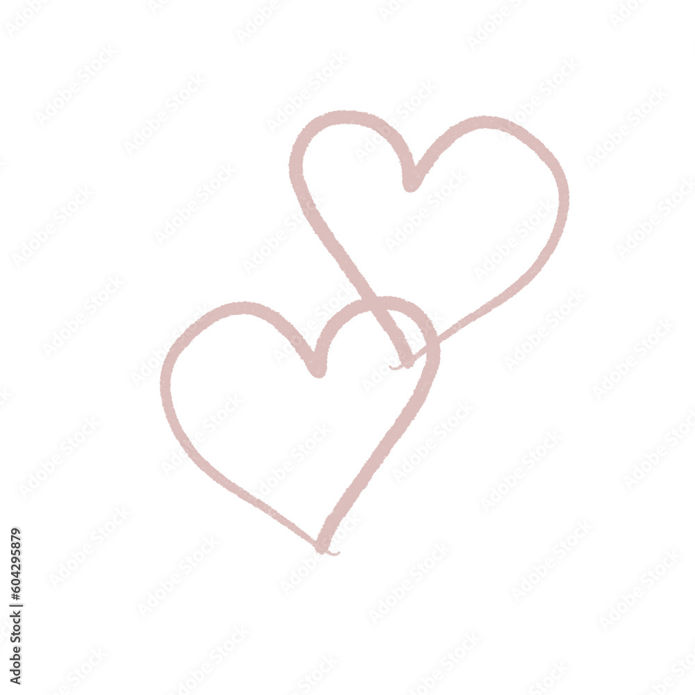 Hand drawn hearts, minimal hearts for planners. Hand drawn hearts, minimal hearts for planners.
