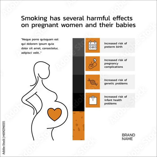 Smoking has several harmful effects on pregnant women and their babies