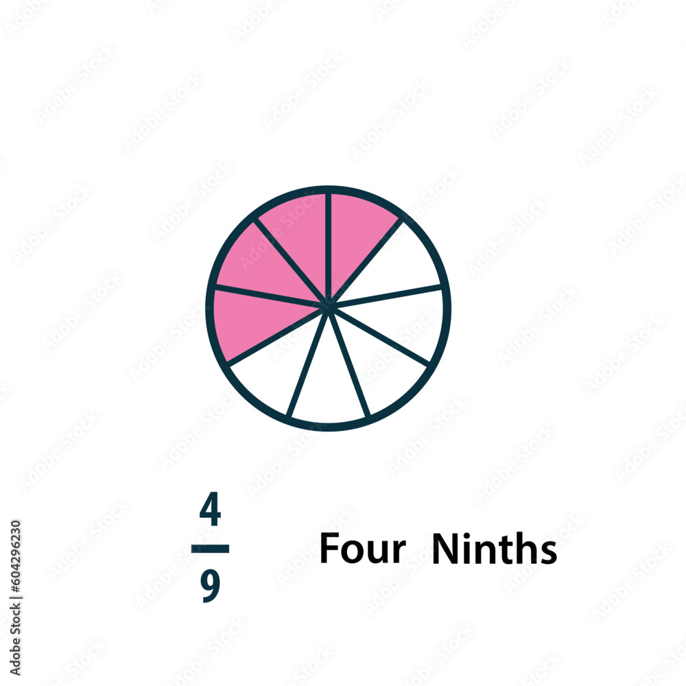 Fraction icon vector logo design template Fraction icon vector logo design template