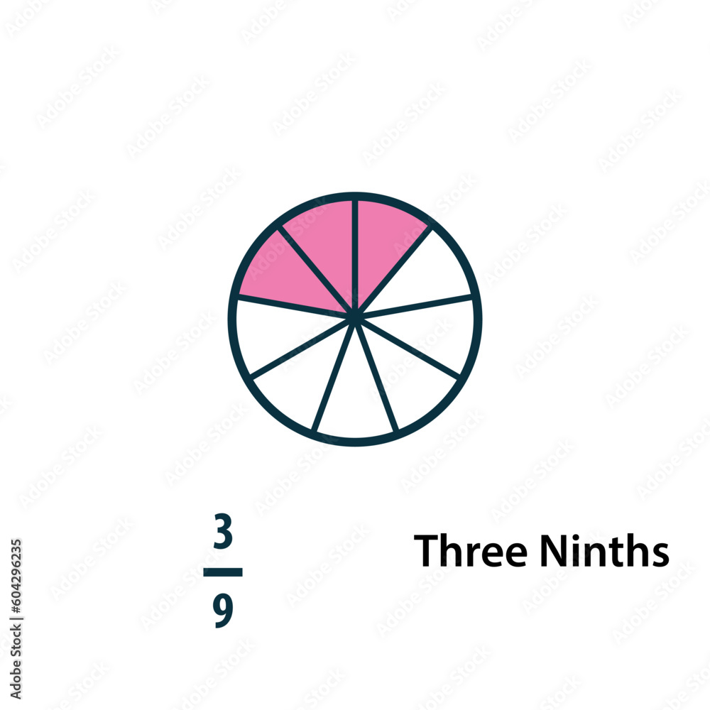 Fraction icon vector logo design template Fraction icon vector logo design template