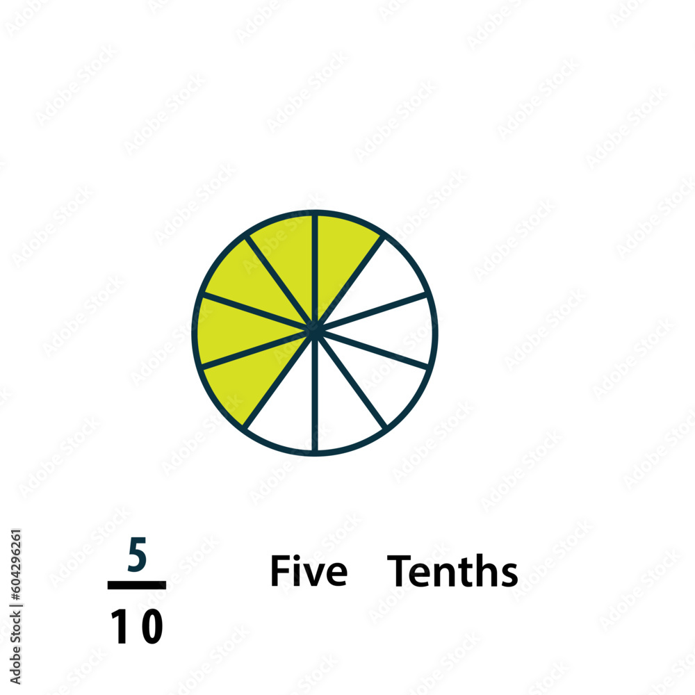 Fraction icon vector logo design template