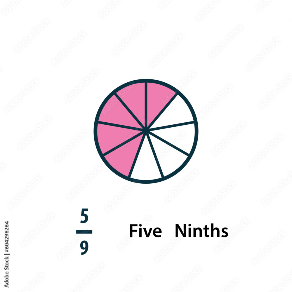 Fraction icon vector logo design template Fraction icon vector logo design template