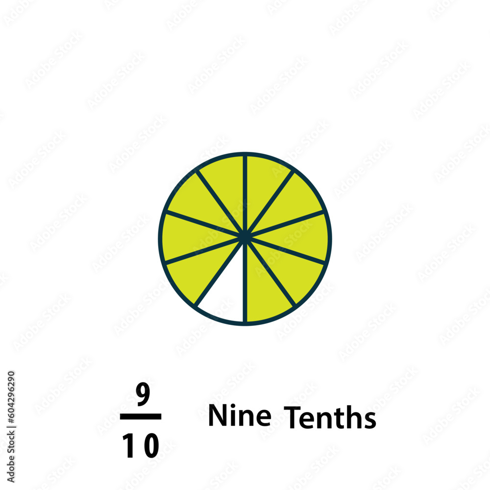 Fraction icon vector logo design template Fraction icon vector logo design template