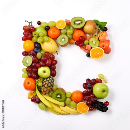 letter  alphabet  fruit  food  apple  orange  fresh  isolated  healthy  grape  banana  fruits  grapes  pineapple  diet  green  kiwi  white  ripe  red  pear  strawberry  vegetable  generative ai