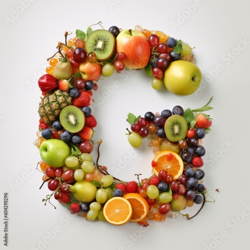 letter  alphabet  fruit  food  apple  orange  fresh  isolated  healthy  grape  banana  fruits  grapes  pineapple  diet  green  kiwi  white  ripe  red  pear  strawberry  vegetable  generative ai