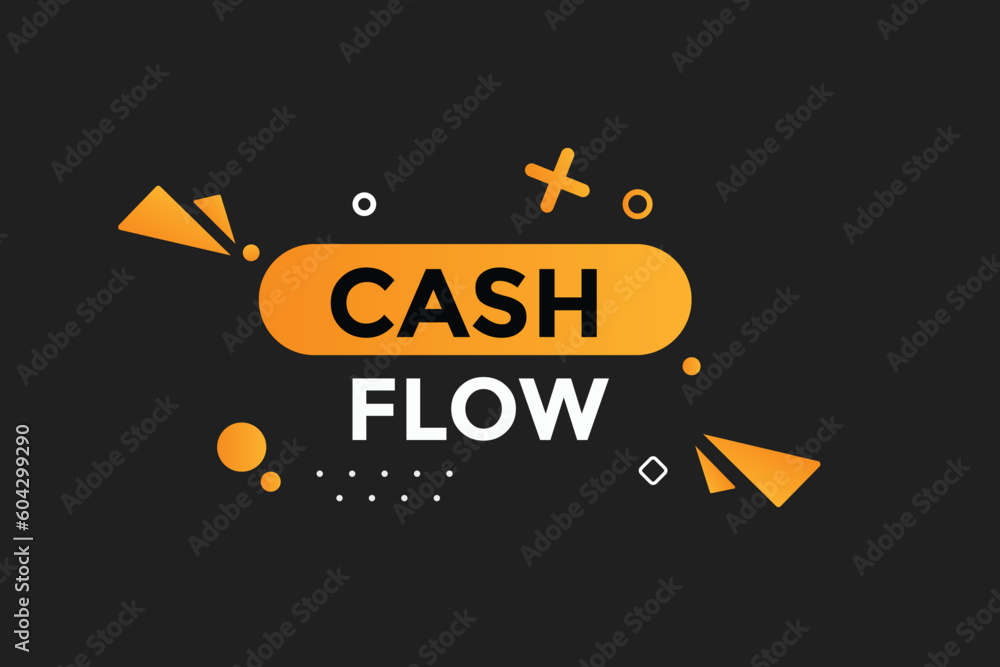 Cash flow button web banner templates. Vector Illustration Cash flow button web banner templates. Vector Illustration