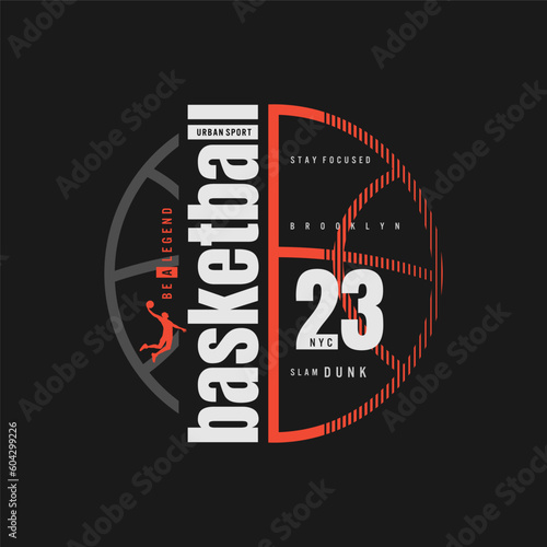 Basketball ,Championship sport typography, tee shirt graphics, vectors
